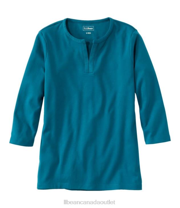 clothing_deep_turquoise_h8xz4597_tee_women_l_l_bean.jpg Clothing Deep Turquoise H8XZ4597 Tee Women L.L.Bean - Image 1