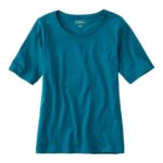 Clothing Deep Turquoise H8XZ6392 Jewelneck Tee Women L.L.Bean