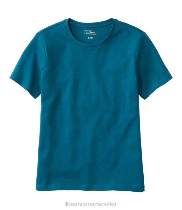 clothing_deep_turquoise_h8xz6417_tee_women_l_l_bean.jpg Clothing Deep Turquoise H8XZ6417 Tee Women L.L.Bean - Image 1