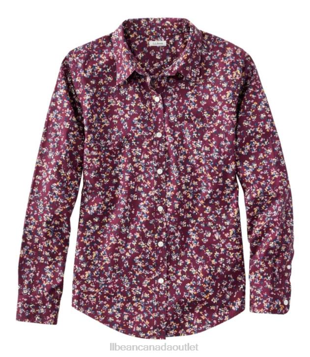 clothing_deep_wine_abstract_floral_h8xz4622_wrinkle_free_pinpoint_oxford_shirt_women_l_l_bean.jpg Clothing Deep Wine Abstract Floral H8XZ4622 Wrinkle-Free Pinpoint Oxford Shirt Women L.L.Bean - Image 1