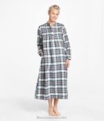 Clothing Dress Gordon H8XZ4903 Scotch Plaid Flannel Nightgown Women L.L.Bean - Image 2