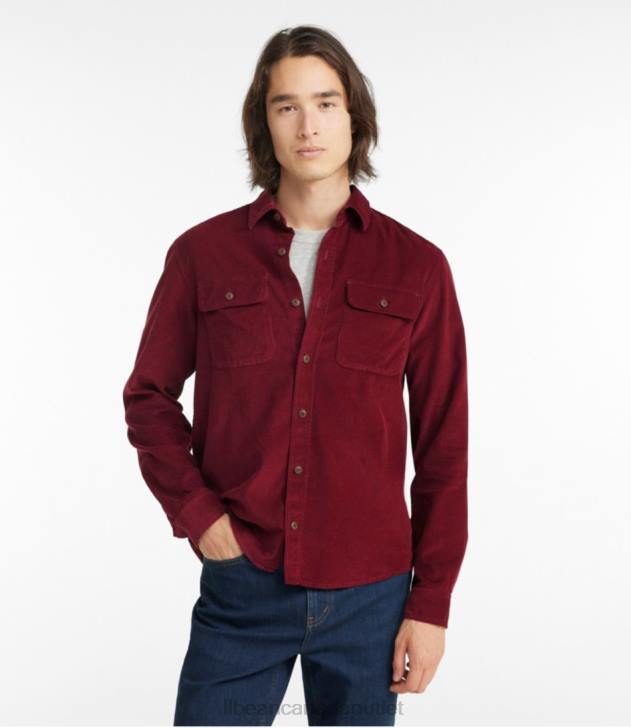 Clothing Dusty Olive H8XZ4956 Signature Microwale Corduroy Shirt Men L.L.Bean - Image 2