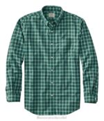 Clothing Emerald Spruce H8XZ695 Wrinkle-Free Kennebunk Sport Shirt Men L.L.Bean