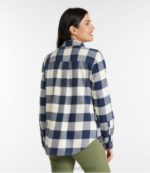 Clothing Faded Orange H8XZ3069 Soft-Brushed Flannel Shirt Women L.L.Bean - Image 3