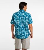 Clothing Fair Aqua Fish Print H8XZ3251 Tropicwear Shirt Men L.L.Bean - Image 3