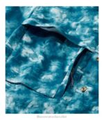 Clothing Fair Aqua Fish Print H8XZ3251 Tropicwear Shirt Men L.L.Bean - Image 4