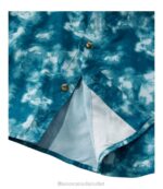 Clothing Fair Aqua Fish Print H8XZ3251 Tropicwear Shirt Men L.L.Bean - Image 5