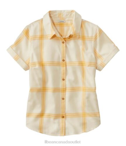 Clothing Goldenrod H8XZ3509 Feather-Soft Twill Shirt Women L.L.Bean