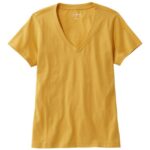 Clothing Goldenrod H8XZ6494 Washed Cotton Tee Women L.L.Bean
