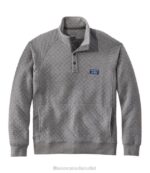 Clothing Gray Heather H8XZ5865 Quilted Sweatshirt Men L.L.Bean