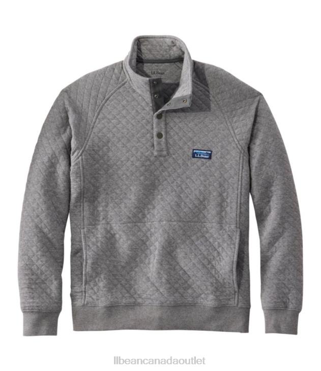clothing_gray_heather_h8xz5865_quilted_sweatshirt_men_l_l_bean.jpg Clothing Gray Heather H8XZ5865 Quilted Sweatshirt Men L.L.Bean - Image 1