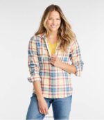 Clothing Gray Stewart Tartan H8XZ6881 Scotch Plaid Flannel Shirt Women L.L.Bean - Image 2