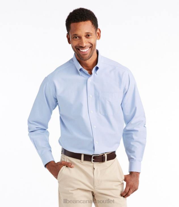 Clothing Gunmetal Gray H8XZ6632 Wrinkle-Free Classic Oxford Cloth Shirt Men L.L.Bean - Image 2