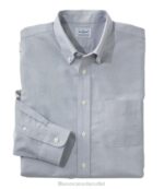 Clothing Gunmetal Gray H8XZ6632 Wrinkle-Free Classic Oxford Cloth Shirt Men L.L.Bean
