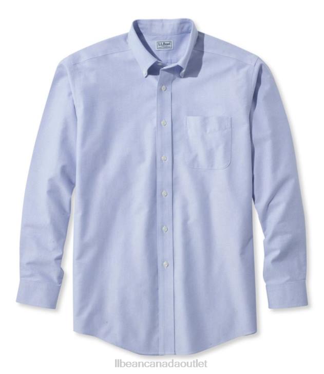 Clothing Gunmetal Gray H8XZ6632 Wrinkle-Free Classic Oxford Cloth Shirt Men L.L.Bean - Image 6