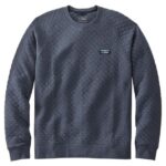 Clothing Indigo Heather H8XZ6591 Quilted Sweatshirt Men L.L.Bean