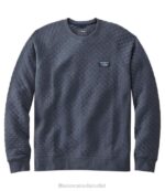 Clothing Indigo Heather H8XZ6591 Quilted Sweatshirt Men L.L.Bean