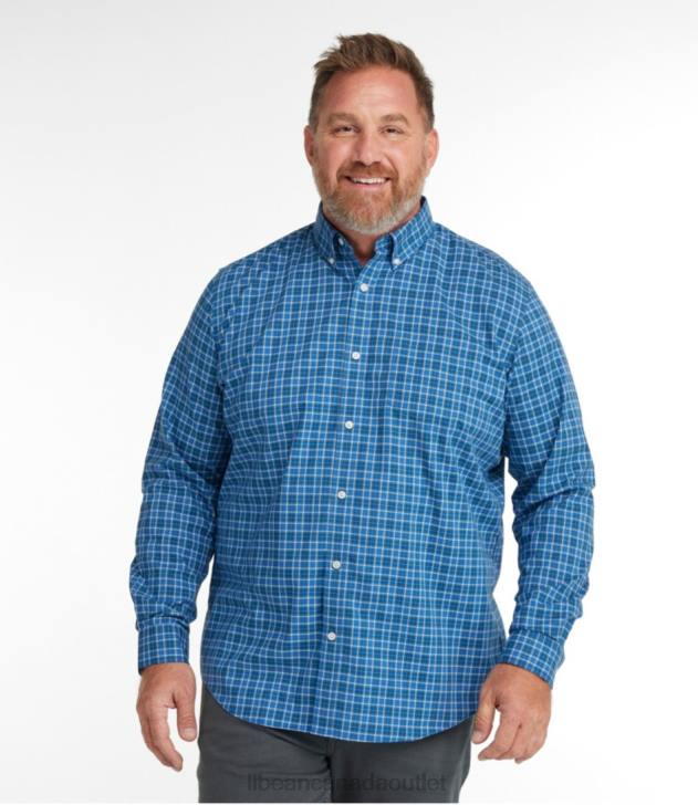 Clothing Indigo Ink H8XZ3504 Wrinkle-Free Kennebunk Sport Shirt Men L.L.Bean - Image 4