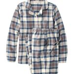 Clothing Indigo Tartan H8XZ415 Scotch Plaid Flannel Pajamas Women L.L.Bean