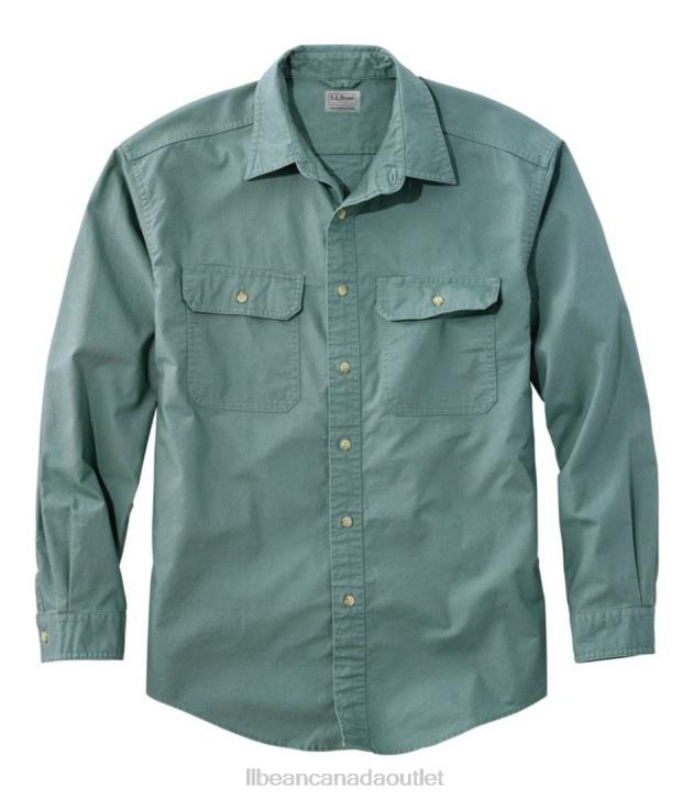 clothing_juniper_h8xz675_sunwashed_canvas_shirt_men_l_l_bean.jpg Clothing Juniper H8XZ675 Sunwashed Canvas Shirt Men L.L.Bean - Image 1