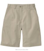 Clothing Khaki H8XZ61 Wrinkle-Free Bayside Shorts Women L.L.Bean