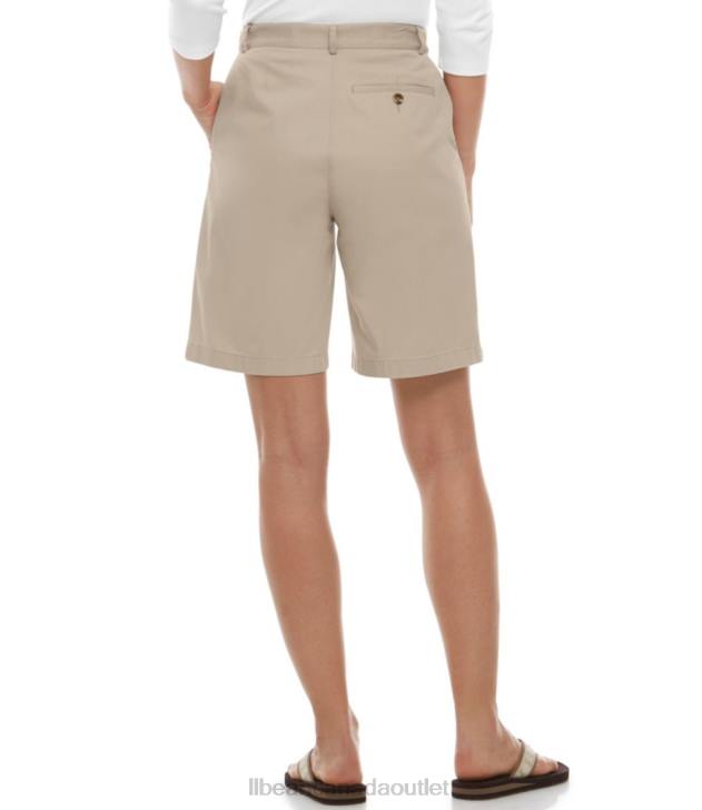 Clothing Khaki H8XZ61 Wrinkle-Free Bayside Shorts Women L.L.Bean - Image 3