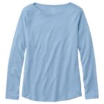 Clothing Lake H8XZ4811 Pima Cotton Shaped Tee Women L.L.Bean