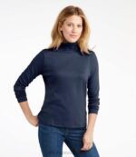 Clothing Lake H8XZ5681 Pima Cotton Turtleneck Women L.L.Bean - Image 2