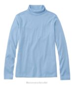 Clothing Lake H8XZ5681 Pima Cotton Turtleneck Women L.L.Bean