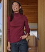 Clothing Lake H8XZ5681 Pima Cotton Turtleneck Women L.L.Bean - Image 4