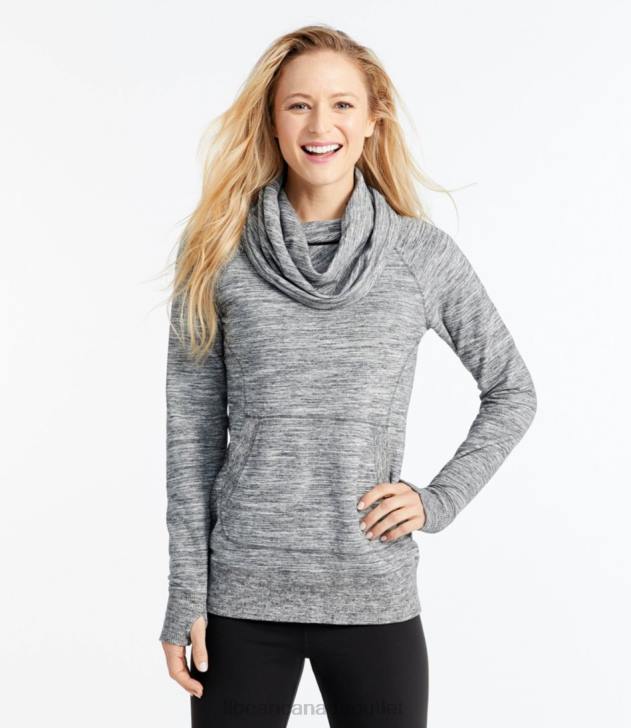 Clothing Light Gray Marl H8XZ582 Cozy Pullover Women L.L.Bean - Image 2