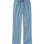 Clothing Medium Wash H8XZ3128 Sunwashed Pants Women L.L.Bean