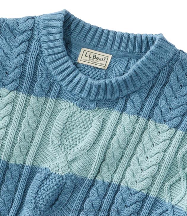 Clothing Mineral Red H8XZ3470 Heritage Soft Cotton Fisherman Sweater Men L.L.Bean - Image 4