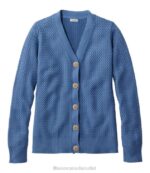 Clothing Moonlight Blue H8XZ5022 Basketweave Sweater Women L.L.Bean