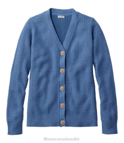 Clothing Moonlight Blue H8XZ5022 Basketweave Sweater Women L.L.Bean