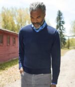 Clothing Navy H8XZ3291 Cotton/Cashmere Sweater Men L.L.Bean - Image 6