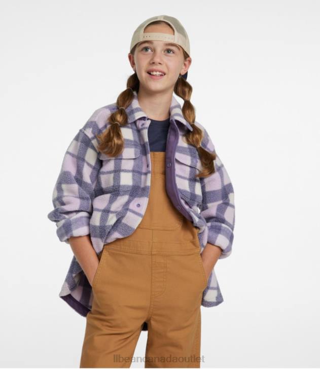 Clothing Ochre H8XZ3071 Cozy Fleece Shirt Jacket Kids L.L.Bean - Image 2