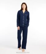 Clothing Pale Mauve H8XZ3277 Super-Soft Shrink-Free Pajama Set Women L.L.Bean - Image 2
