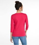 Clothing Pale Rose H8XZ7 Pima Cotton Shaped Tee Women L.L.Bean - Image 3