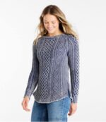 Clothing Pink Grapefruit Washed H8XZ586 Signature Cotton Fisherman Tunic Sweater Women L.L.Bean - Image 2