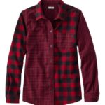 Clothing Rob Roy Patchwork H8XZ3011 Scotch Plaid Flannel Shirt Women L.L.Bean