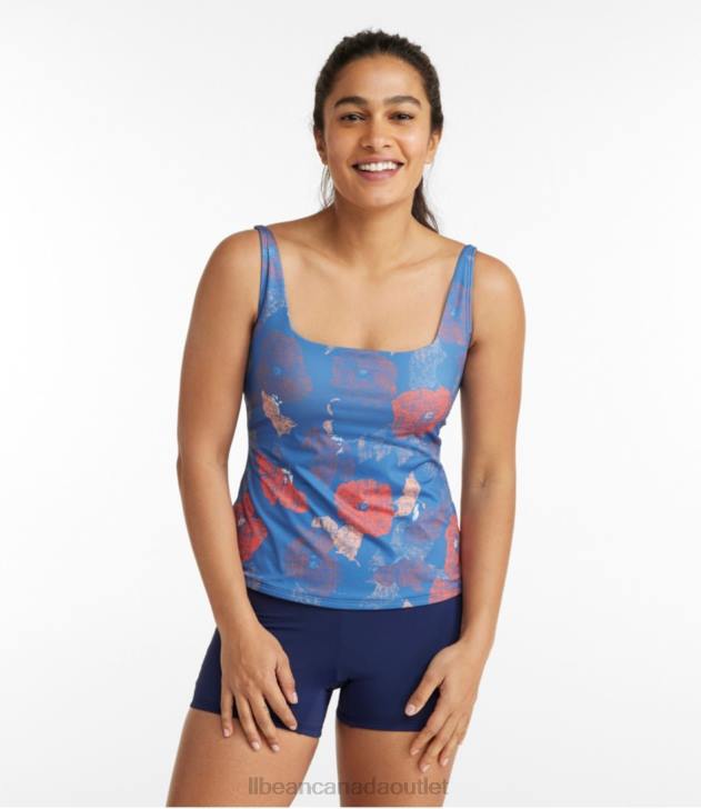 clothing_rustic_blue_floral_h8xz3239_new_currents_swimwear_women_l_l_bean.jpg Clothing Rustic Blue Floral H8XZ3239 New Currents Swimwear Women L.L.Bean - Image 1