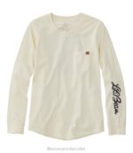 Clothing Sailcloth Scenic Mountain H8XZ3349 Washed Cotton Pocket Tee Women L.L.Bean