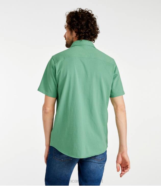 Clothing Sea Blue H8XZ5803 Lakewashed Organic Cotton Button-Front Shirt Men L.L.Bean - Image 3
