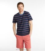 Clothing Sea Blue Heather H8XZ4883 Comfort Stretch Pima Tee Shirt Men L.L.Bean - Image 2