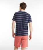 Clothing Sea Blue Heather H8XZ4883 Comfort Stretch Pima Tee Shirt Men L.L.Bean - Image 3