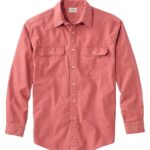 Clothing Sienna Clay H8XZ3486 Sunwashed Canvas Shirt Men L.L.Bean