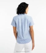 Clothing Soft Indigo Stripe H8XZ2960 Vacationland Seersucker Shirt Women L.L.Bean - Image 3