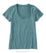 Clothing Soft Spruce H8XZ73 Soft Stretch Supima Tee Women L.L.Bean