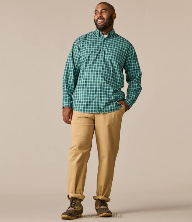 Clothing Sunlit Coral H8XZ6914 Wrinkle-Free Kennebunk Sport Shirt Men L.L.Bean - Image 6